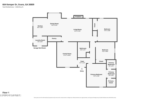 664 Kemper Dr, Evans, GA, 30809-4002 | Card Image