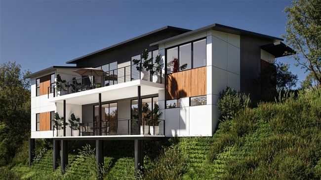 Back of house proposed rendering. Home under construction. | Image 4