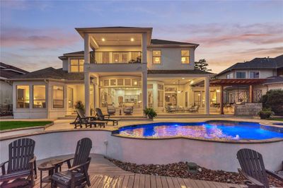 Experience the ultimate in outdoor living with this stunning backyard paradise, perfect for sophisticated entertaining and relaxation. | Image 2