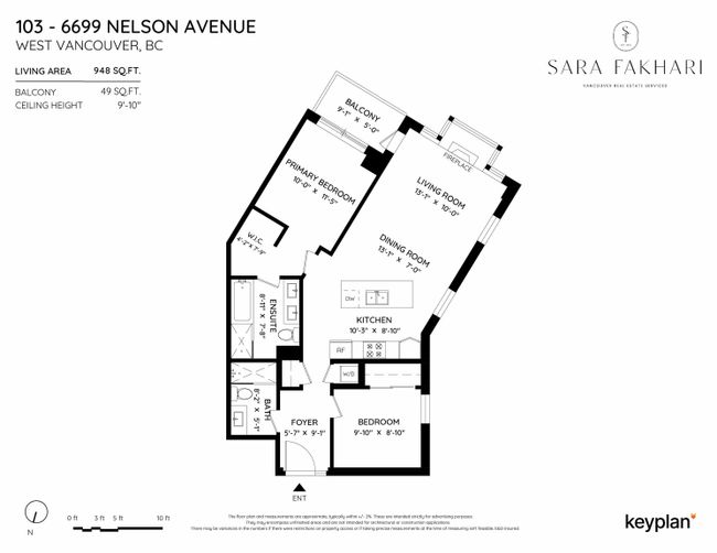 103 - 6699 Nelson Avenue, Condo with 2 bedrooms, 2 bathrooms and 2 parking in West Vancouver BC | Image 35