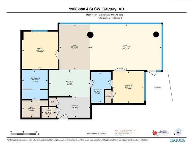 1908 - 888 4 Avenue Sw, Condo with 2 bedrooms, 2 bathrooms and 1 parking in Calgary AB | Image 14