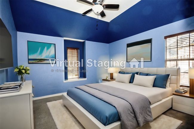 Virtual -Carpeted bedroom with baseboards | Image 32