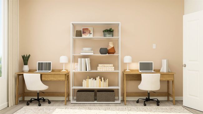 Office space featuring wood finished floors and baseboards | Image 9