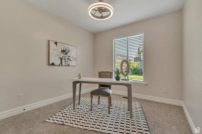 Office space featuring carpet flooring and baseboards | Image 11