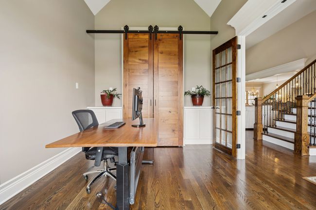 Hand made by the Amish, the solid wood - black walnut - doors are from family property in OH. Installed in 2017 and properly Kiln Dried and professionally finished by amish wood crafters. | Image 34