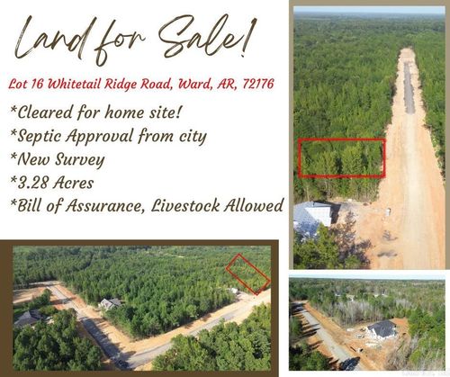 Lot 16 Whitetail Ridge Road, Ward, AR, 72176 | Card Image