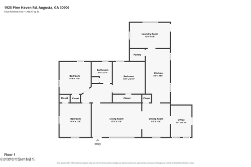 1925 Pine Haven Rd, Augusta, GA, 30906-5715 | Card Image