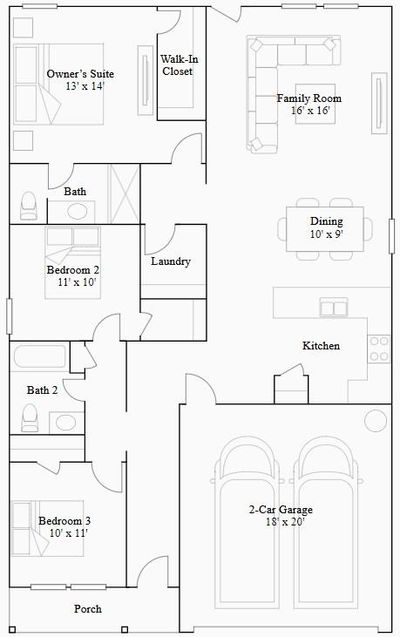 16706 Grazed Fallow Trail, House other with 3 bedrooms, 2 bathrooms and null parking in Hockley TX | Image 2