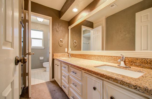 Secondary bath is roomy , with shower seoerate from vanity. | Image 33