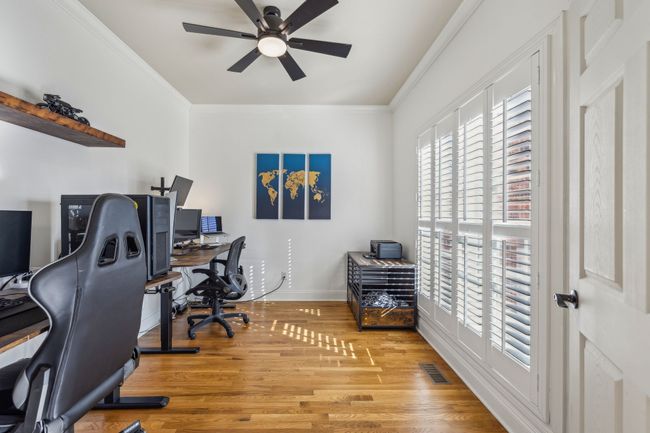 Office is located to the right of the front door. A door was added for additional privacy. | Image 9