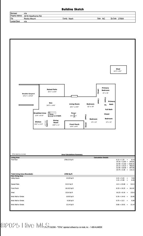 3416 Hawthorne Rd, Rocky Mount, NC, 27804-3807 | Card Image