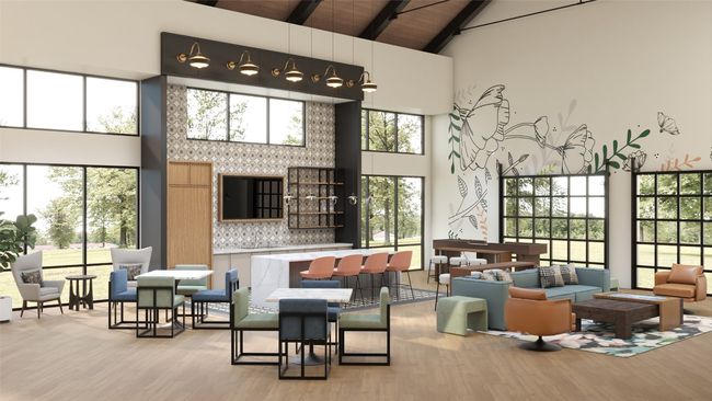 Lobby featuring high vaulted ceiling, beamed ceiling, and wood ceiling | Image 5