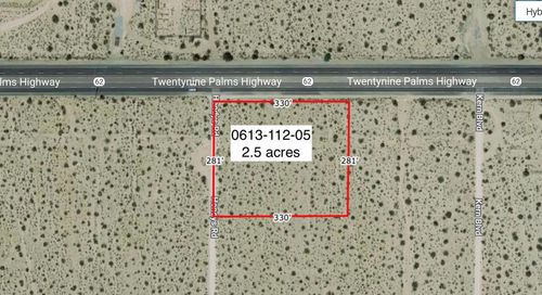 2 Acres On Hwy 62 Near Hendy'S Road, 29 Palms, CA, 92277 | Card Image
