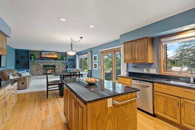 Kitchen, dining area, and family room | Image 3