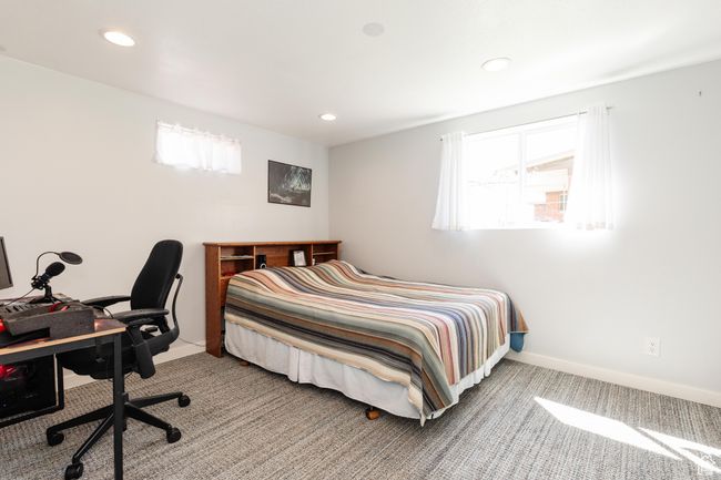 Bedroom with recessed lighting, carpet floors, and baseboards | Image 29