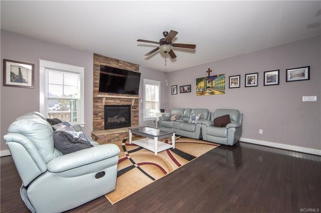 Large living room with stone fireplace! | Image 4