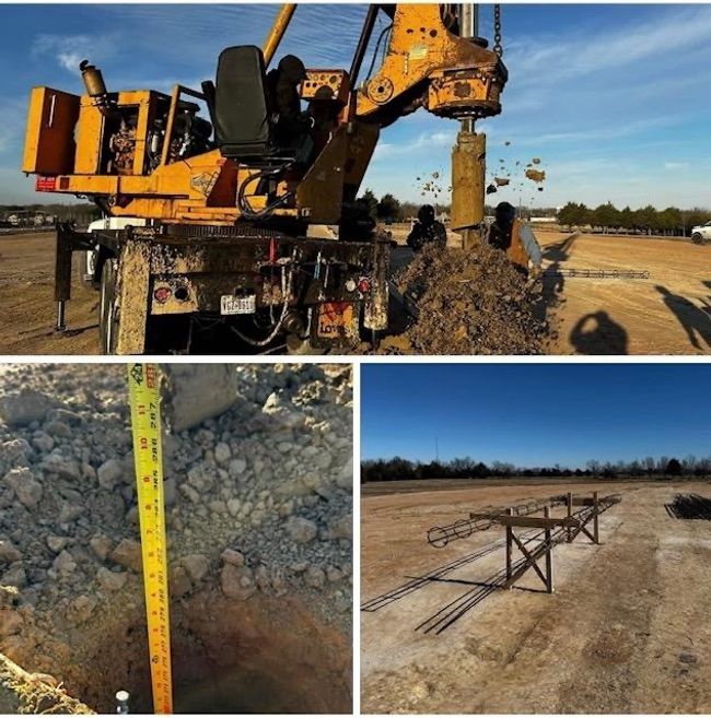 28 piers drilled at 23 foot average | Image 16