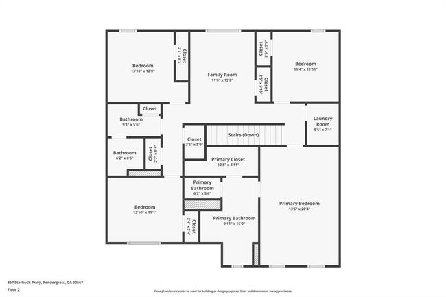 867 Starbuck Pkwy, House other with 5 bedrooms, 3 bathrooms and 2 parking in Pendergrass GA | Image 44