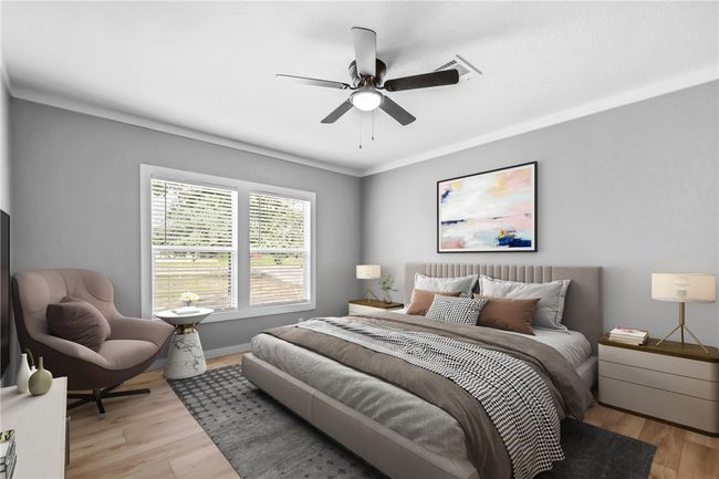 Primary bedroom, virtually staged | Image 9