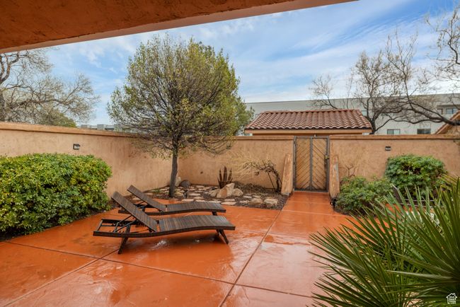 View of patio / terrace with fence and a gate | Image 32