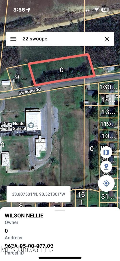 0 Swoope Rd, Drew, MS, 38737 | Card Image