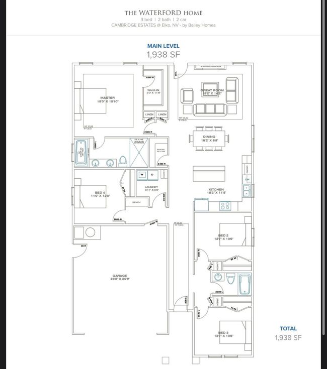 423 Flora Dr, House other with 4 bedrooms, 2 bathrooms and null parking in Spring Creek NV | Image 6