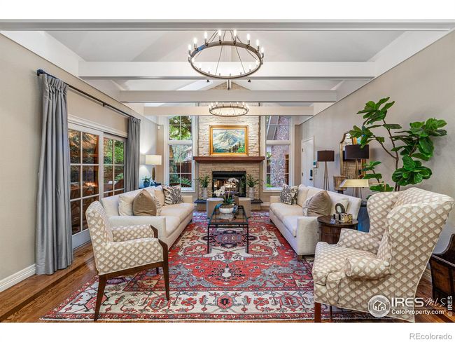 Family room with Stone Gas Fireplace, Cathedral Ceilings, New Windows and Skylights. | Image 15