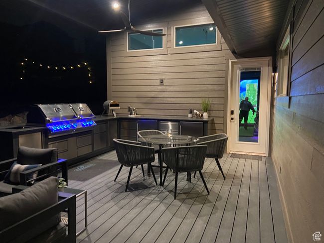 Wooden deck with outdoor dining space | Image 71