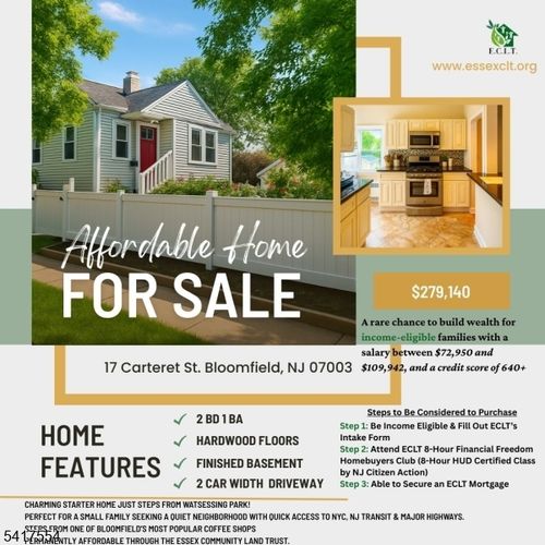 17 Carteret St, Bloomfield, NJ, 07003-2204 | Card Image