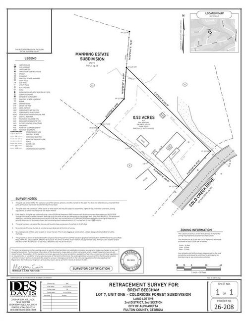 194 Cold Creek Dr, alpharetta, GA, 30009-3604 | Card Image
