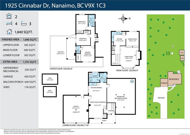 1925 Cinnabar Dr, House other with 4 bedrooms, 3 bathrooms and 6 parking in Nanaimo BC | Image 33