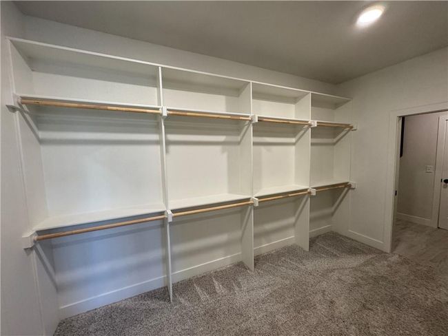 Walk in closet featuring carpet | Image 48