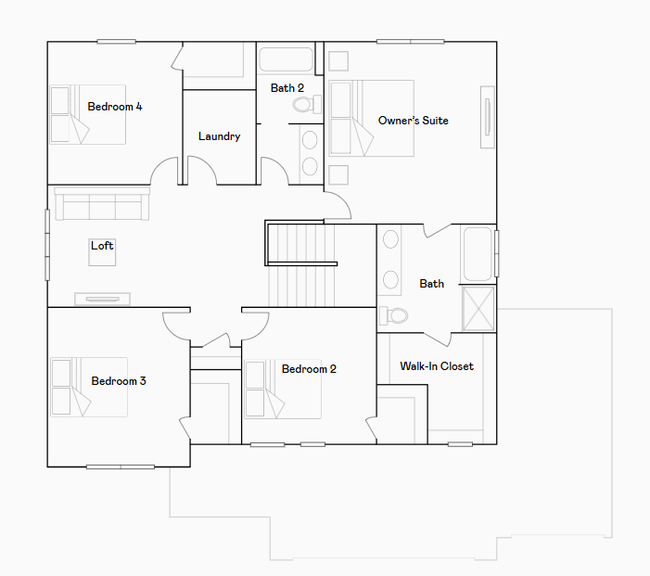 Upper level floorplan. | Image 20