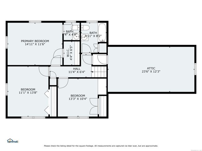 Upper level Bedroom/Bath Floorplan | Image 39