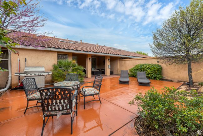 View of patio / terrace featuring outdoor dining area and area for grilling | Image 35