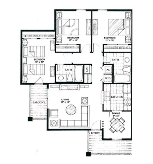 apt-201-218 N Texas Blvd, Denton, TX, 76201-5669 | Card Image