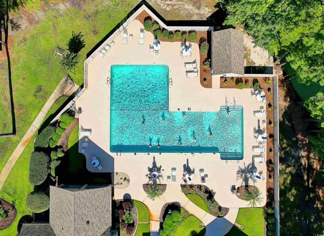 View from above of property featuring a pool | Image 36