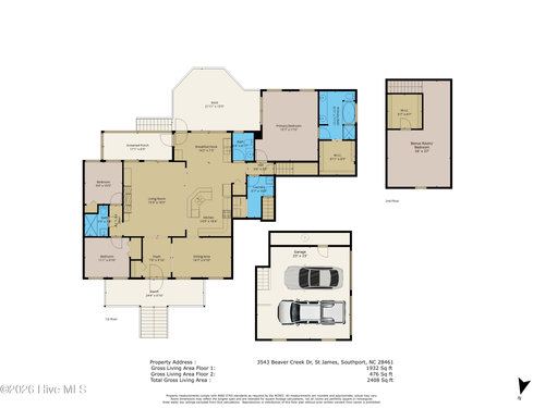 3543 Beaver Creek Dr Se, Southport, NC, 28461-8693 | Card Image