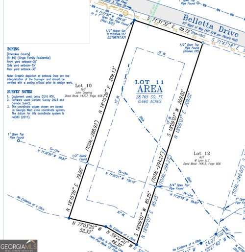 LOT 11 Belletta Dr, Canton, GA, 30114 | Card Image