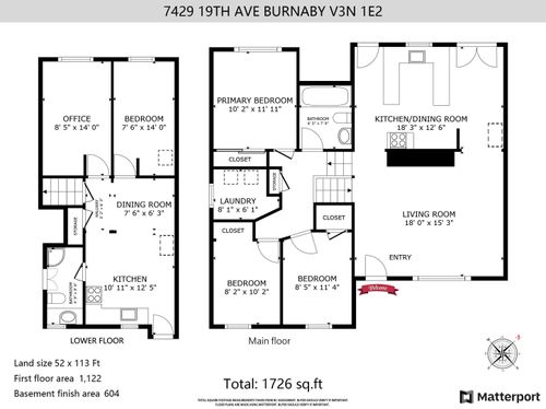 7429 19th Ave, Burnaby, BC, V3N1E2 | Card Image