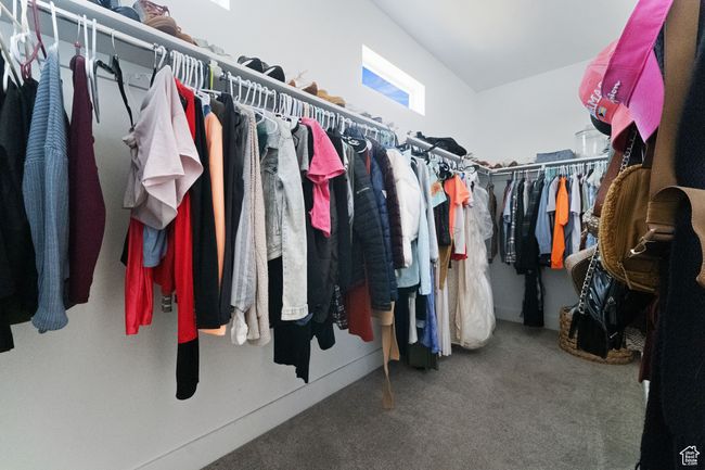 Spacious closet featuring carpet | Image 15