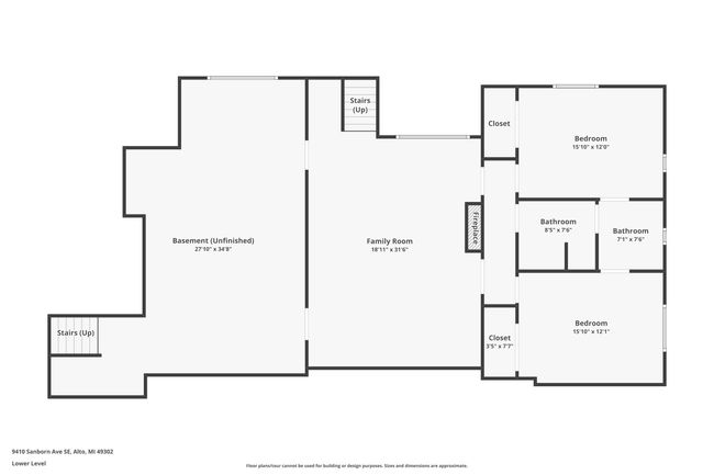 9410 Sanborn Ave Se, House other with 3 bedrooms, 3 bathrooms and null parking in Alto MI | Image 54