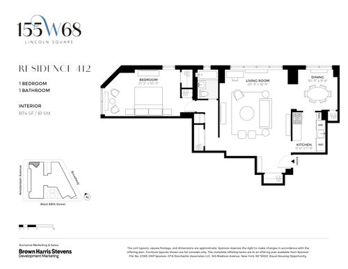 412-155 W 68th Street, New York City, NY, 10023 | Card Image
