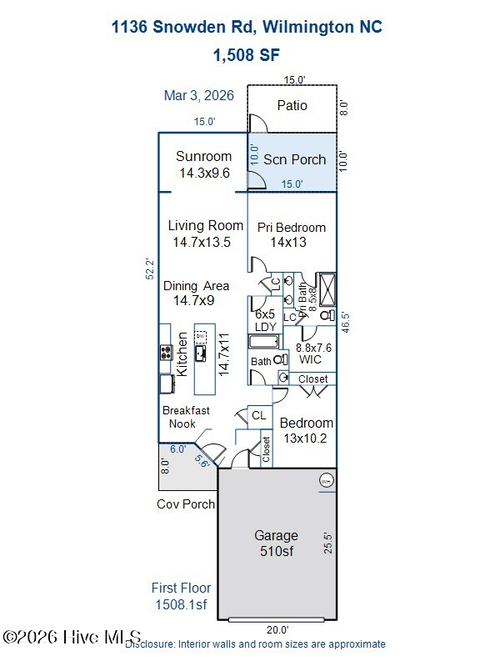 1136 Snowden Rd, Wilmington, NC, 28412-7772 | Card Image