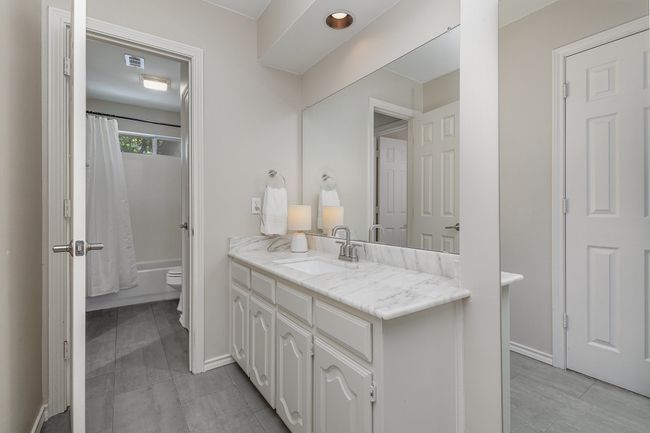 Bathroom with marble top vanity, jack & jill bath | Image 22