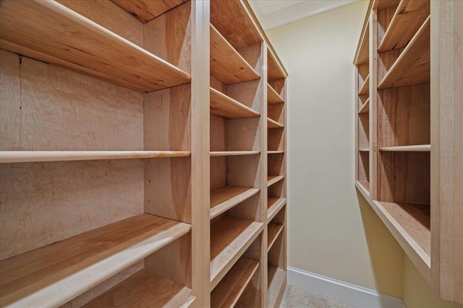 YOU'VE LIKELY NEVER SEEN A PANTRY LIKE THIS! A TRUE WALK-IN, THOUGHTFULLY DESIGNED PANTRY OFFERS CUSTOM SHELVING. THIS BEAUTIFULLY ORGANIZED EXTENSION OF THE KITCHEN IS BUILT FOR FUNCTION AND STYLE | Image 20