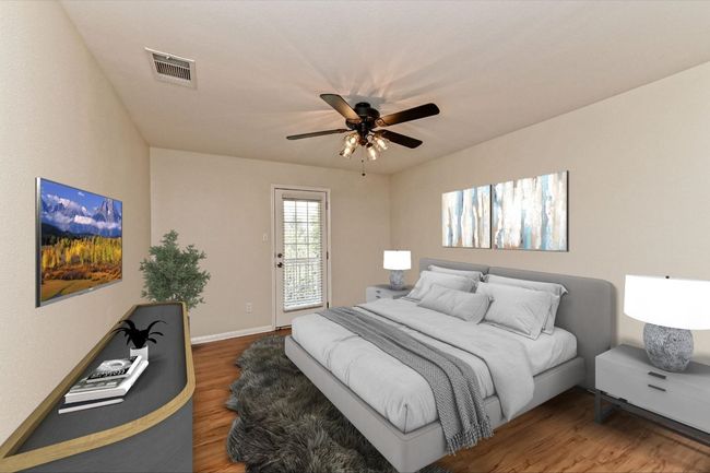 This virtually staged photo shows how nicely your furnishings will work in the primary bedroom. | Image 18