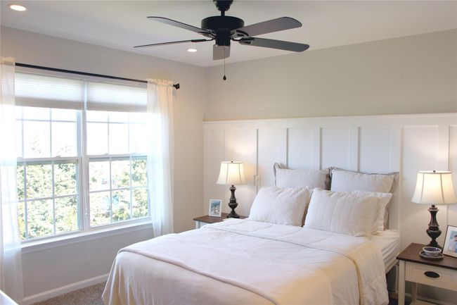 Carpeted bedroom featuring recessed lighting and a ceiling fan | Image 12