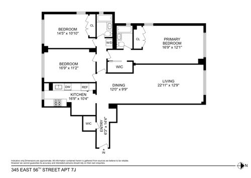 7j-345 E 56th St, New York, NY, 10022-3743 | Card Image