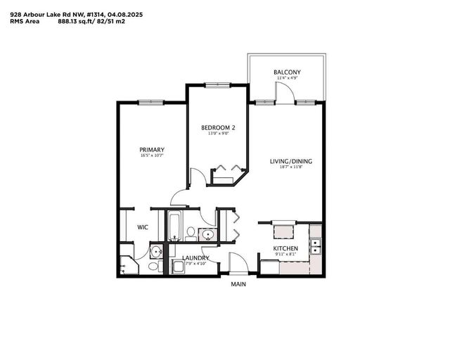 1314 - 928 Arbour Lake Rd Nw, Condo with 2 bedrooms, 2 bathrooms and 1 parking in Calgary AB | Image 25